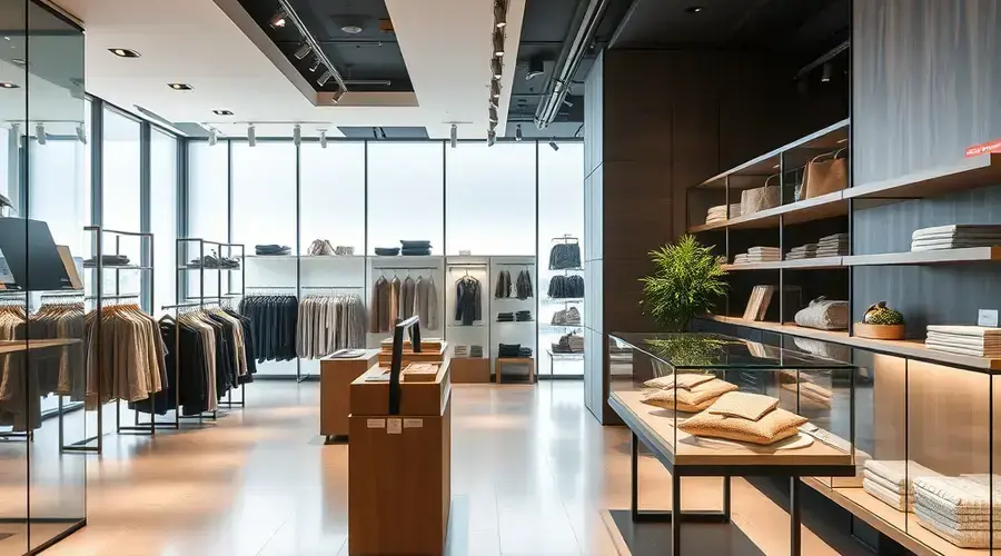 シートフロアが施工されたブティック店舗